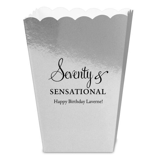 Seventy & Sensational Mini Popcorn Boxes